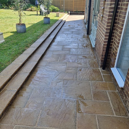 Patio repointing in Hertfordshire