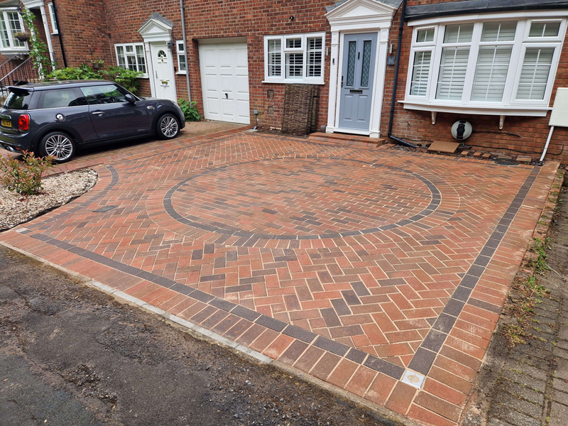 Herts pressure washing after patio
