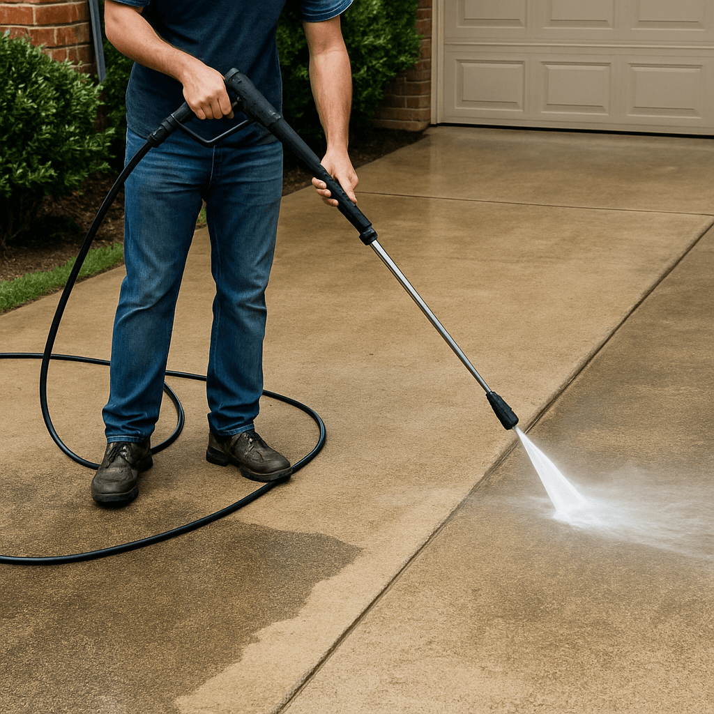 Pressure washing
